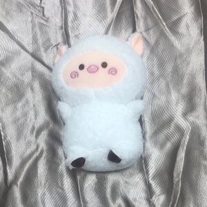 Plush Small Pet Toy - Soft Light Blue Sheep Plush